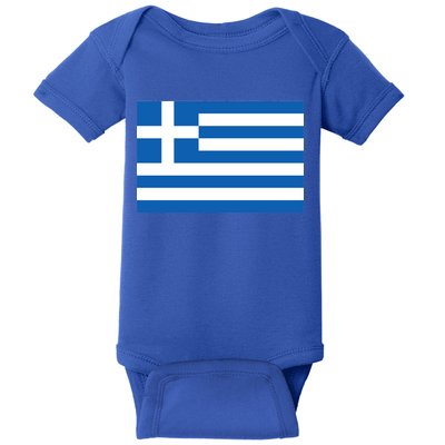 Greece Flag Baby Bodysuit