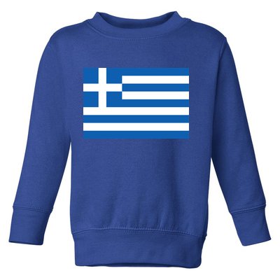 Greece Flag Toddler Sweatshirt