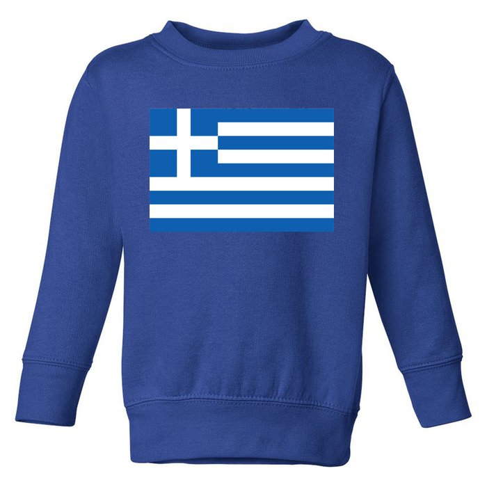 Greece Flag Toddler Sweatshirt