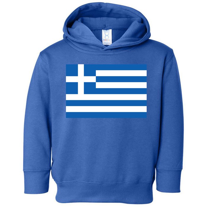 Greece Flag Toddler Hoodie