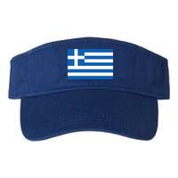 Greece Flag Valucap Bio-Washed Visor