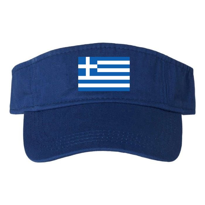 Greece Flag Valucap Bio-Washed Visor