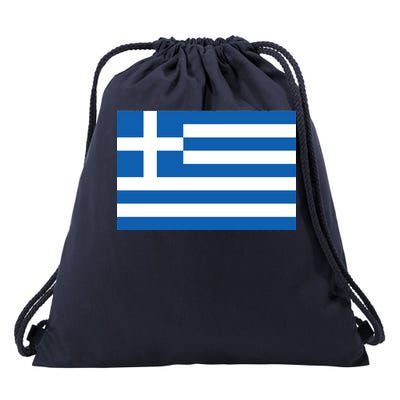 Greece Flag Drawstring Bag