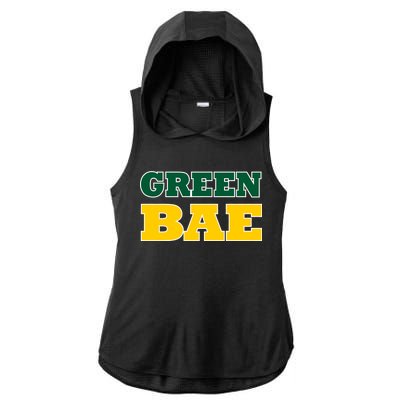 Green Bae Green Bay, Wisconsin Ladies PosiCharge Tri-Blend Wicking Draft Hoodie Tank