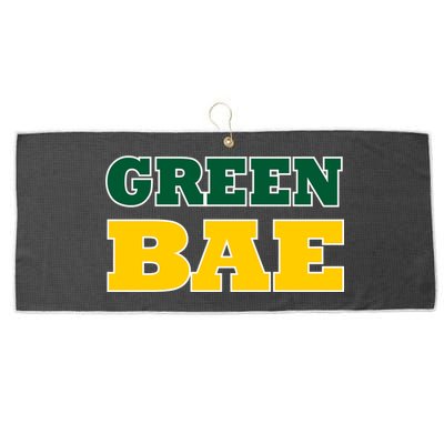 Green Bae Green Bay, Wisconsin Large Microfiber Waffle Golf Towel