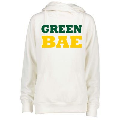 Green Bae Green Bay, Wisconsin Womens Funnel Neck Pullover Hood