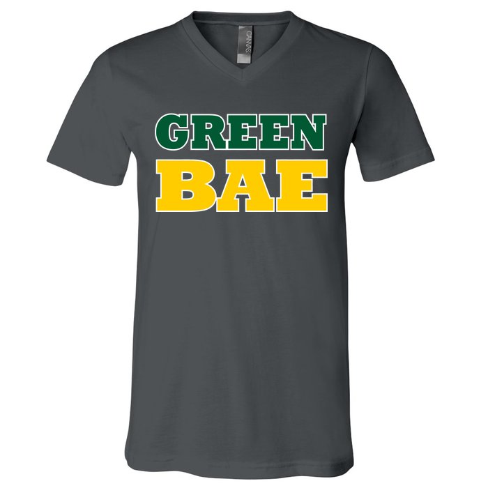 Green Bae Green Bay, Wisconsin V-Neck T-Shirt