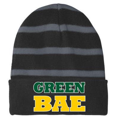 Green Bae Green Bay, Wisconsin Striped Beanie with Solid Band