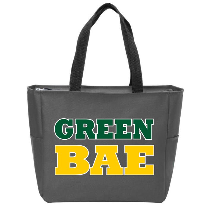 Green Bae Green Bay, Wisconsin Zip Tote Bag