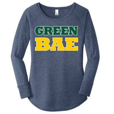 Green Bae Green Bay, Wisconsin Women's Perfect Tri Tunic Long Sleeve Shirt