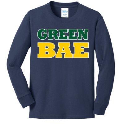 Green Bae Green Bay, Wisconsin Kids Long Sleeve Shirt