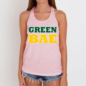 Green Bae Green Bay, Wisconsin Women's Knotted Racerback Tank