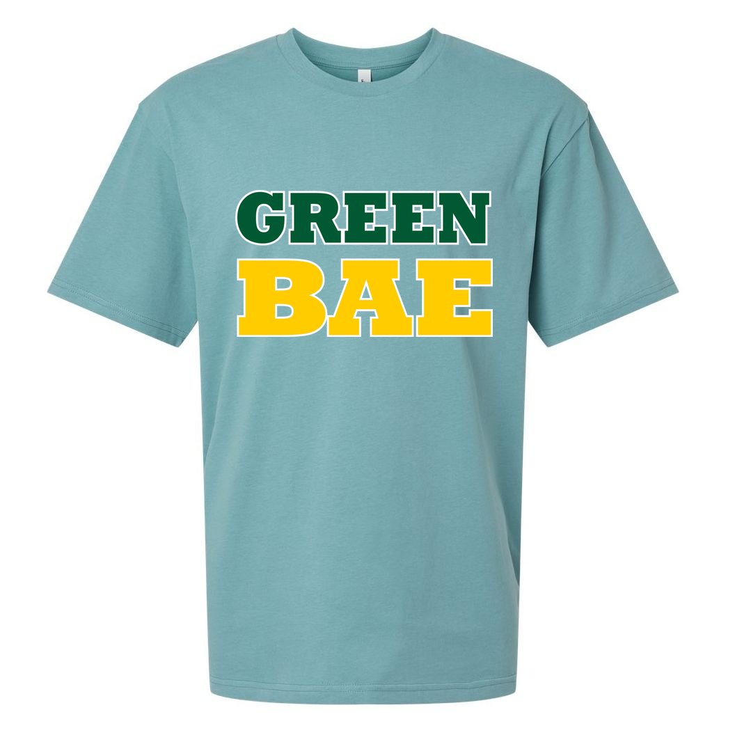 Green Bae Green Bay, Wisconsin Sueded Cloud Jersey T-Shirt