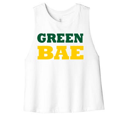 Green Bae Green Bay, Wisconsin Women's Racerback Cropped Tank