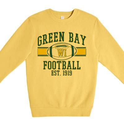 Green Bay Football EST 1919 Premium Crewneck Sweatshirt