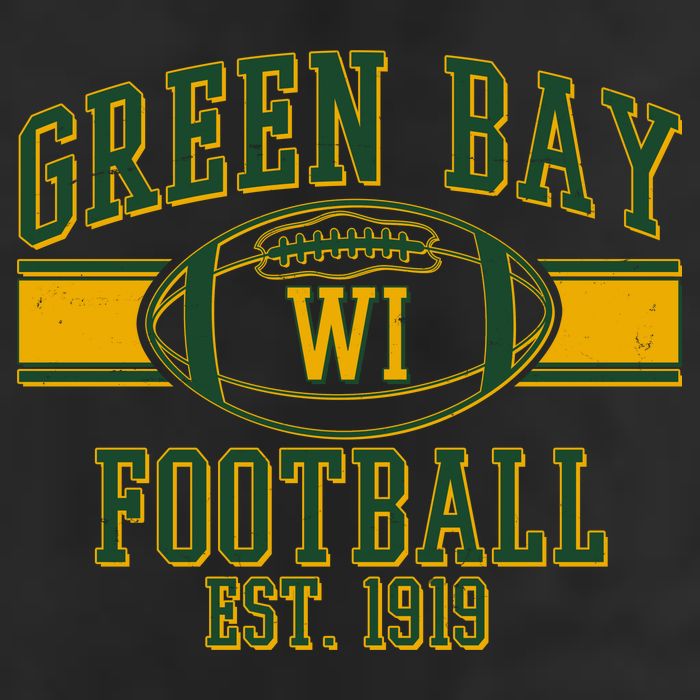 Green Bay Football EST 1919 7 Panel Mesh Trucker Snapback Hat