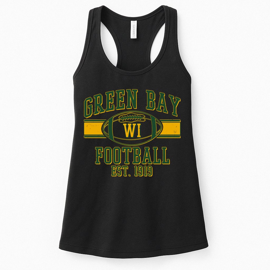 Green Bay Football EST 1919 Womens Tank Top