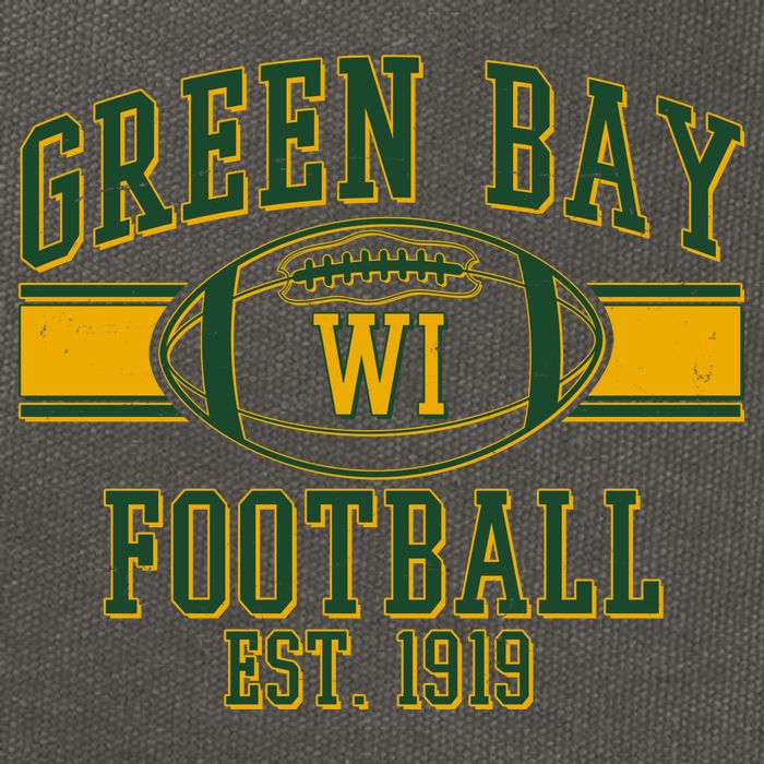 Green Bay Football EST 1919 Cotton Canvas Backpack