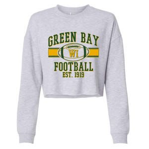 Green Bay Football EST 1919 Cropped Pullover Crew