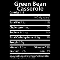 Green Bean Casserole Nutritional Facts Funny Thanksgiving Baby Bodysuit