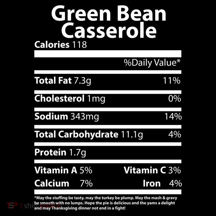 Green Bean Casserole Nutritional Facts Funny Thanksgiving Short Acrylic Beanie
