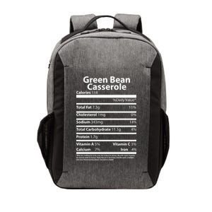 Green Bean Casserole Nutritional Facts Funny Thanksgiving Vector Backpack