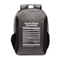 Green Bean Casserole Nutritional Facts Funny Thanksgiving Vector Backpack