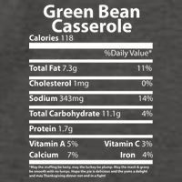 Green Bean Casserole Nutritional Facts Funny Thanksgiving Vector Backpack