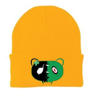 Green Bear Knit Cap Winter Beanie