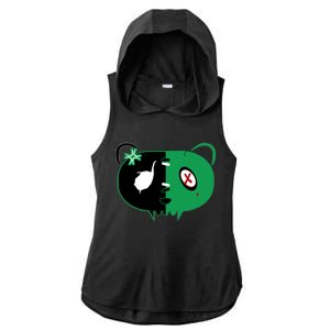 Green Bear Ladies PosiCharge Tri-Blend Wicking Draft Hoodie Tank