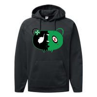 Green Bear Performance Fleece Hoodie