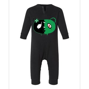 Green Bear Infant Fleece One Piece