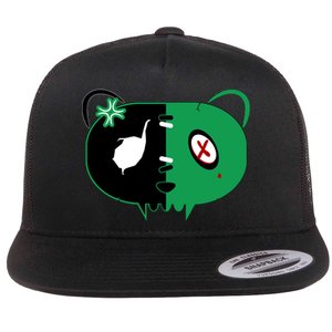 Green Bear Flat Bill Trucker Hat