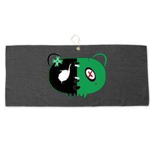 Green Bear Large Microfiber Waffle Golf Towel