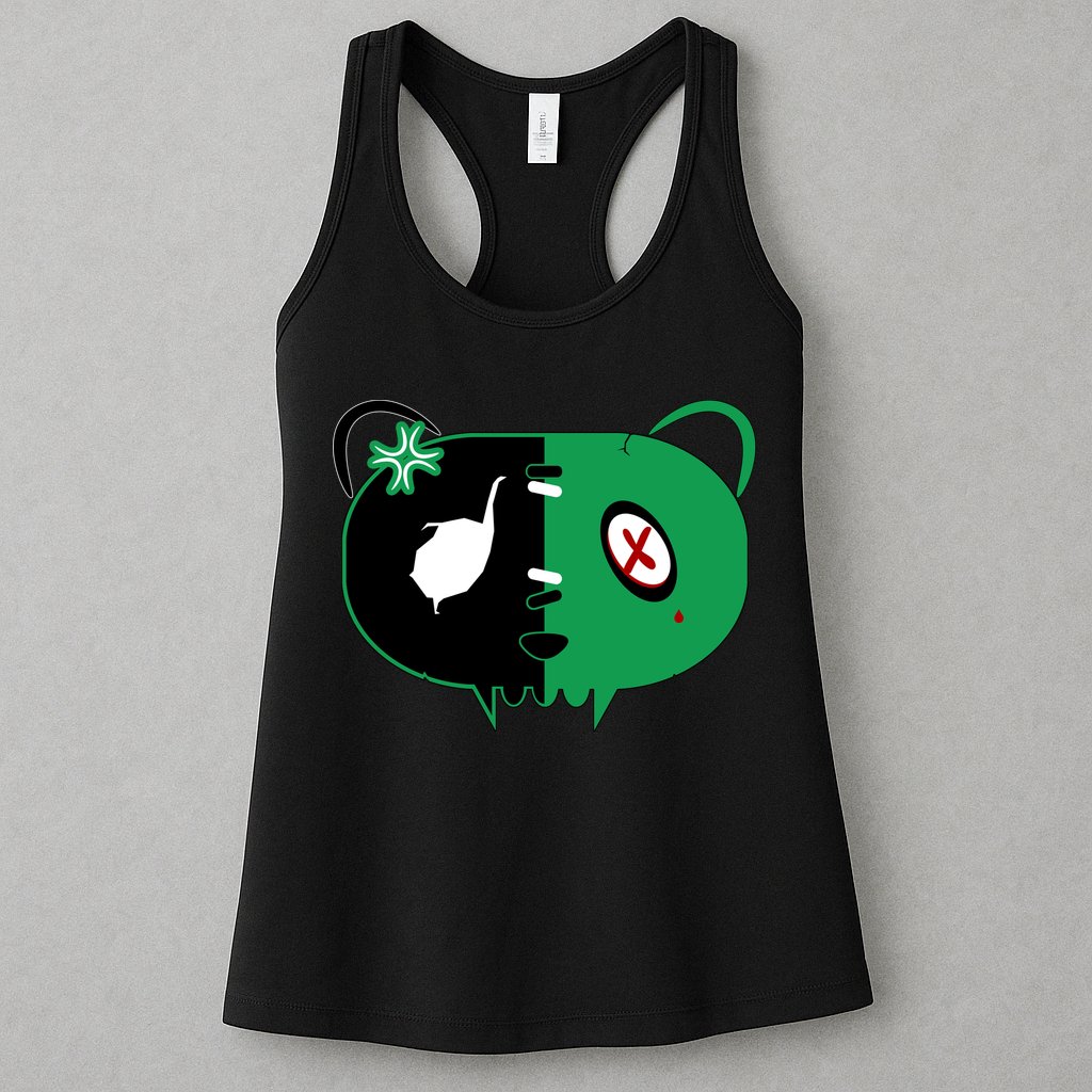 Green Bear Womens Tank Top