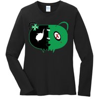 Green Bear Ladies Long Sleeve Shirt