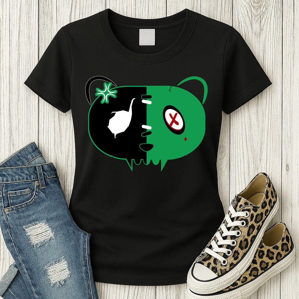 Green Bear Womens T-Shirt