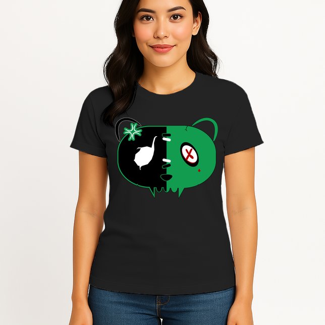 Green Bear Womens T-Shirt
