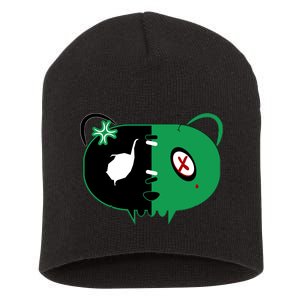 Green Bear Short Acrylic Beanie