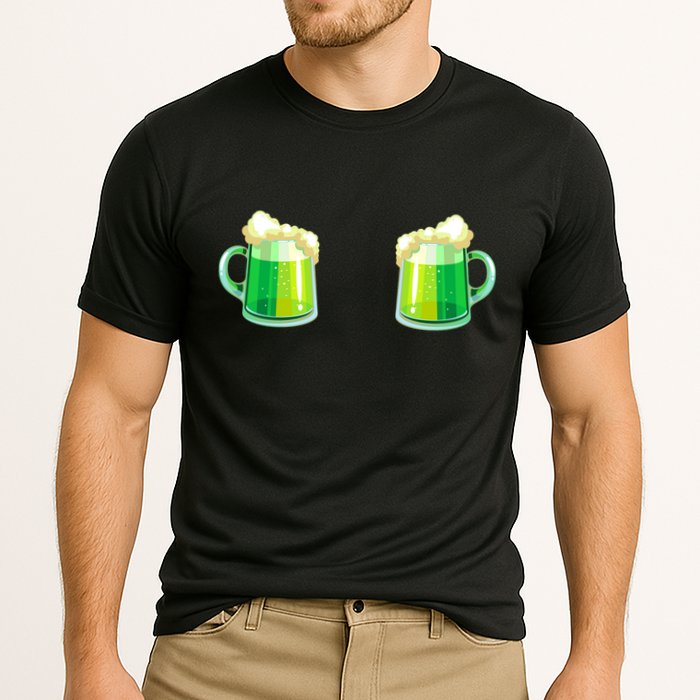 Green Beer Boobs - St. Patrick's Day Cooling Performance Crew T-Shirt