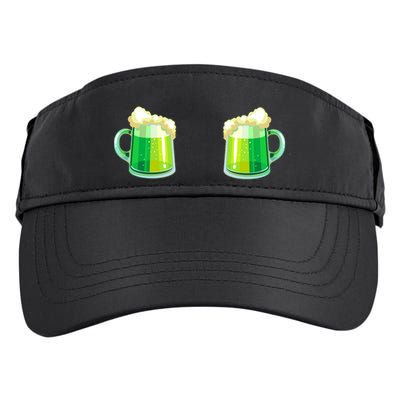 Green Beer Boobs - St. Patrick's Day Adult Drive Performance Visor