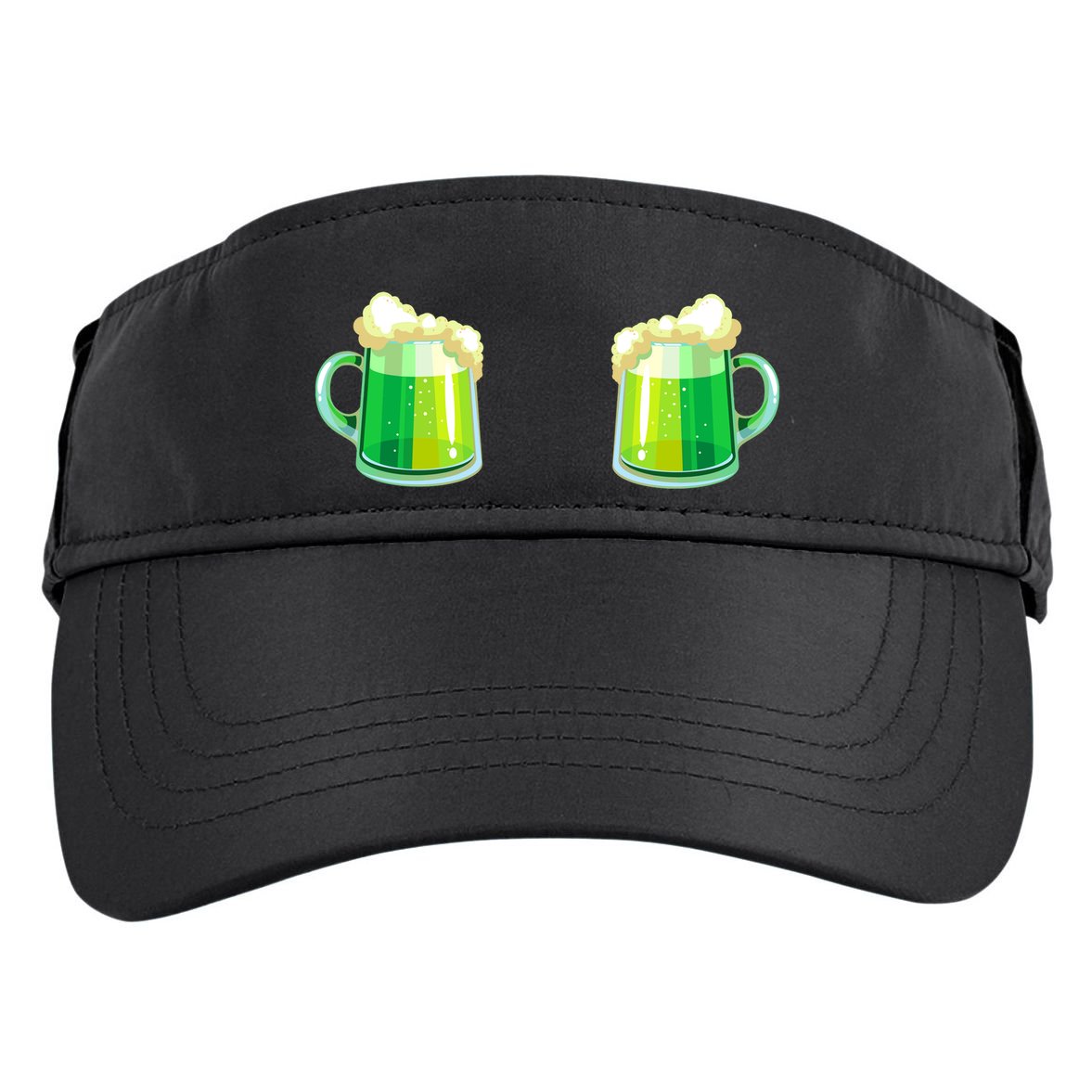 Green Beer Boobs - St. Patrick's Day Adult Drive Performance Visor