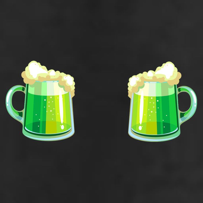Green Beer Boobs - St. Patrick's Day Adult Drive Performance Visor