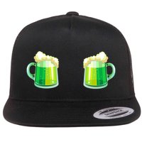 Green Beer Boobs - St. Patrick's Day Flatbill Hat