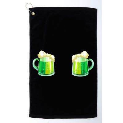 Green Beer Boobs - St. Patrick's Day Golf Towel