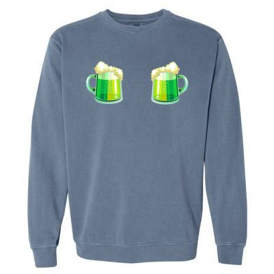 Green Beer Boobs - St. Patrick's Day Garment-Dyed Sweatshirt