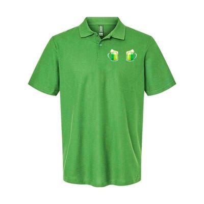 Green Beer Boobs - St. Patrick's Day Softstyle Adult Sport Polo