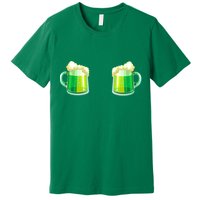 Green Beer Boobs - St. Patrick's Day Premium T-Shirt