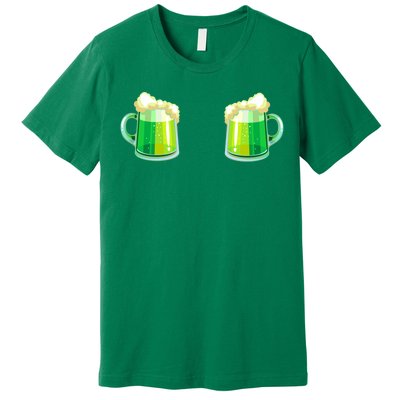 Green Beer Boobs - St. Patrick's Day Premium T-Shirt