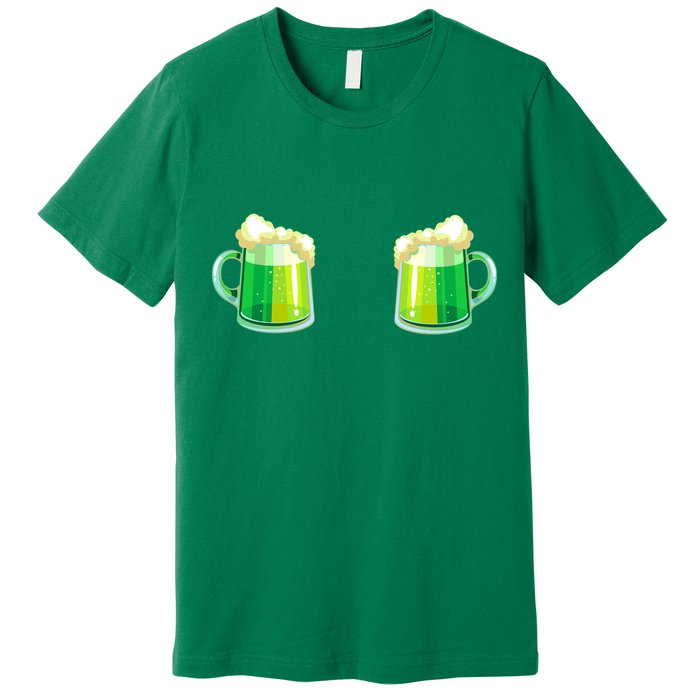 Green Beer Boobs - St. Patrick's Day Premium T-Shirt